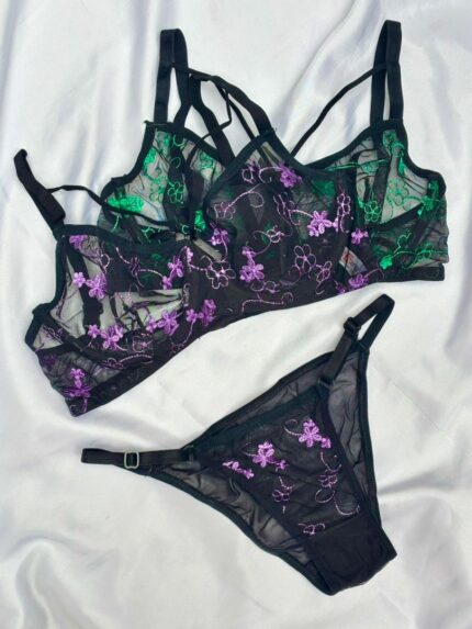 ست فنردار شیشه ای شکوفه توخالی