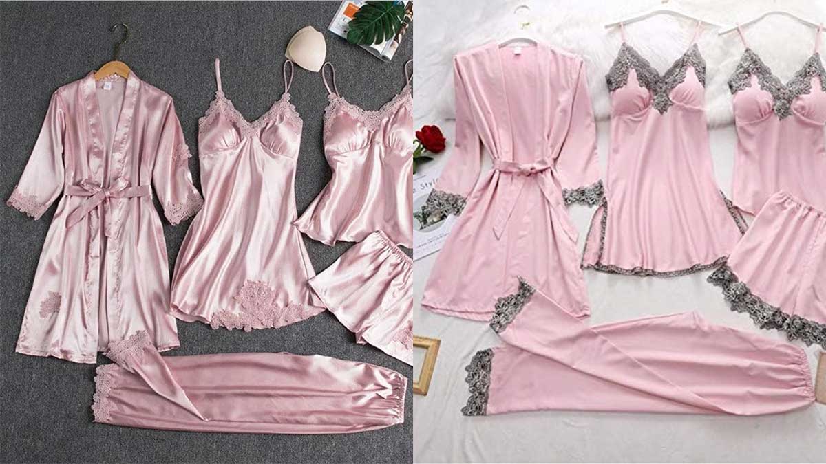 راهنمای نگهداری لباس خواب ساتن و توری